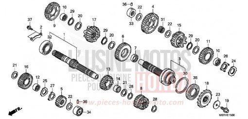 BOITE DE VITESSES XL1000VB de 2011